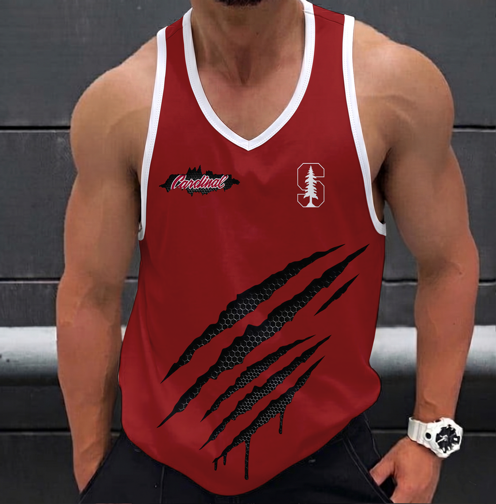 VIRAL EDITION - NEW CUSTOMIZED NCAA CWS18 STC STANFORD CARDINAL UNISEX TANK TOP
