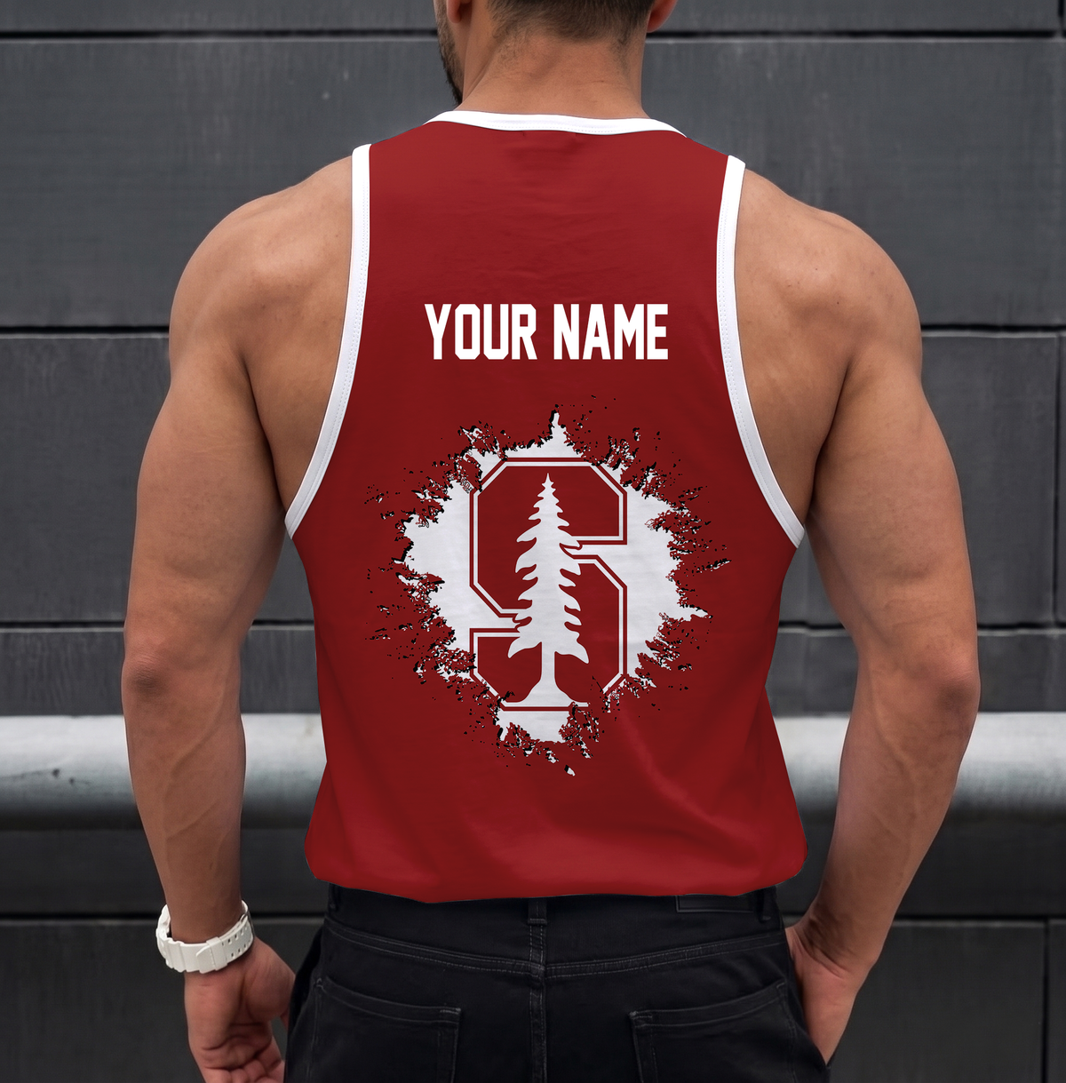 VIRAL EDITION - NEW CUSTOMIZED NCAA CWS18 STC STANFORD CARDINAL UNISEX TANK TOP