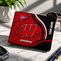 EXCLUSIVE EDITION - NEW CUSTOMIZED NCAA FBS18 WSB WISCONSIN BADGERS LEATHER WALLET