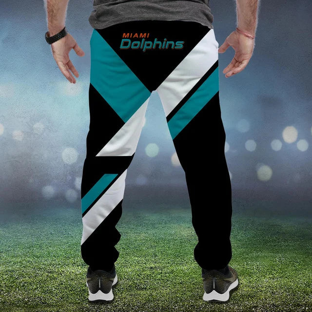 HOT DEAL - NEW CUSTOMIZED NFL19 MDP MIAMI DOLPHINS SWEATPANTS