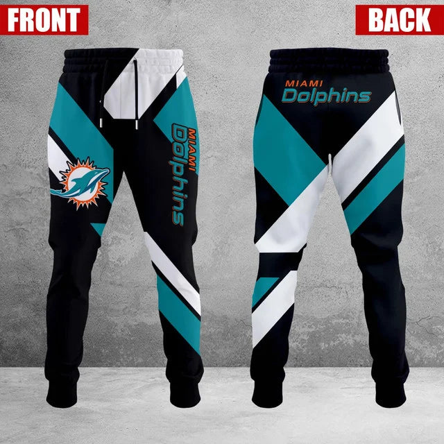 HOT DEAL - NEW CUSTOMIZED NFL19 MDP MIAMI DOLPHINS SWEATPANTS