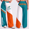 VIRAL EDITION - NEW CUSTOMIZED NFL19 MDP MIAMI DOLPHINS WOMEN'S WIDE LEG PANTS