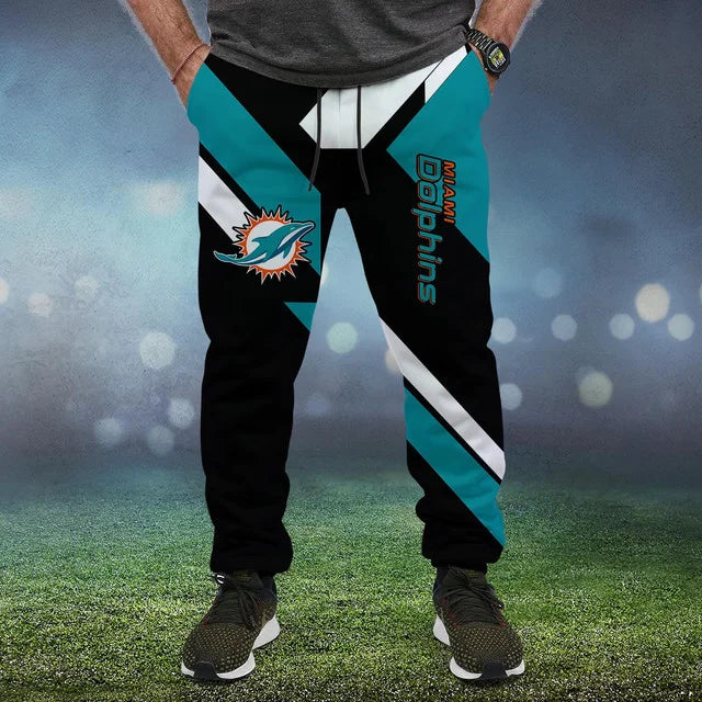 HOT DEAL - NEW CUSTOMIZED NFL19 MDP MIAMI DOLPHINS SWEATPANTS