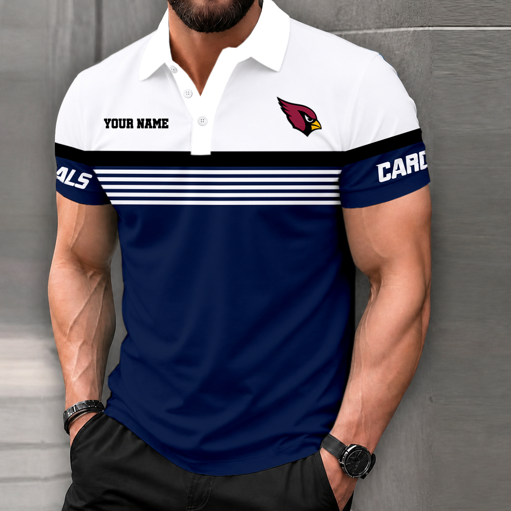 VIRAL EDITION - NEW CUSTOMIZED NFL20 ARC ARIZONA CARDINALS POLO SHIRT