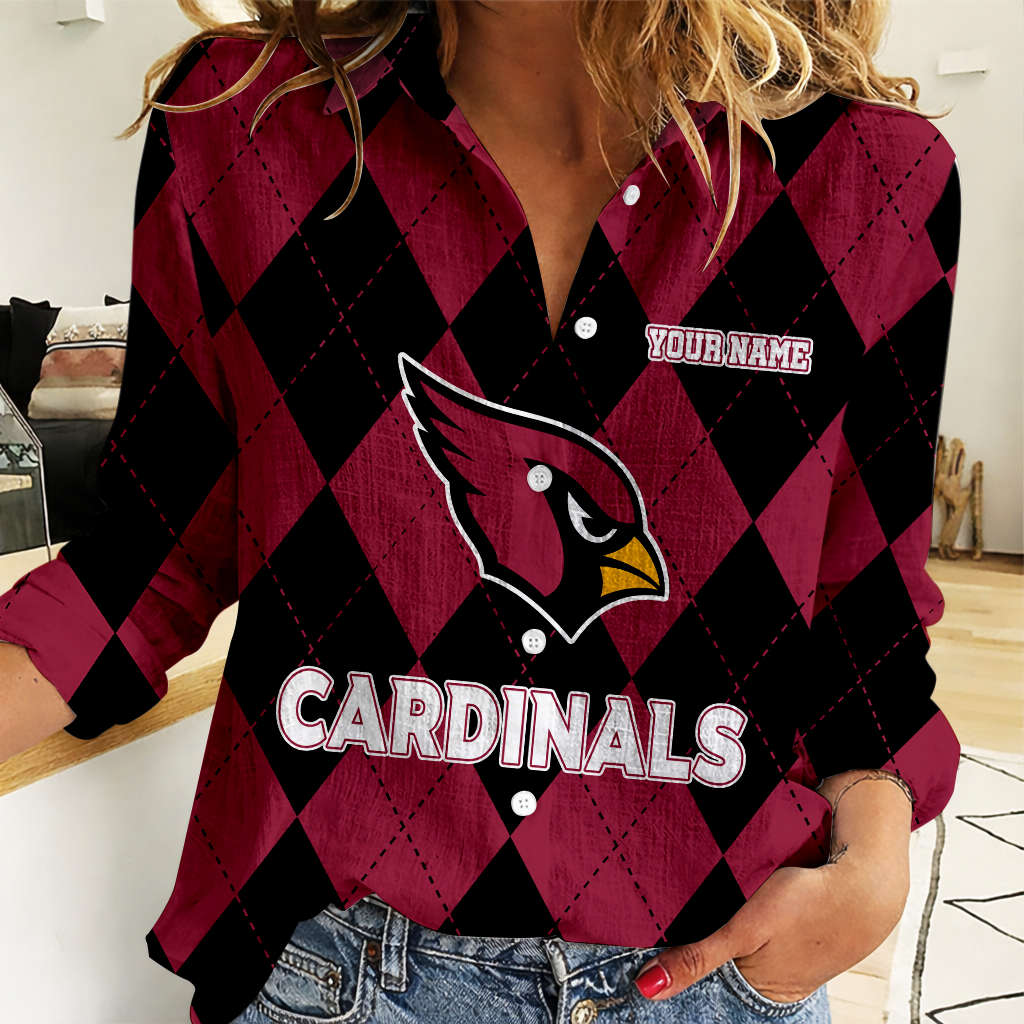 FINAL SALE - NEW CUSTOMIZED NFL20 ARC ARIZONA CARDINALS WOMEN CASUAL SHIRT FOR FAN