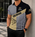ELITE EDITION - NEW CUSTOMIZED NCAA FBS20 CRB COLORADO BUFFALOES POLO SHIRT