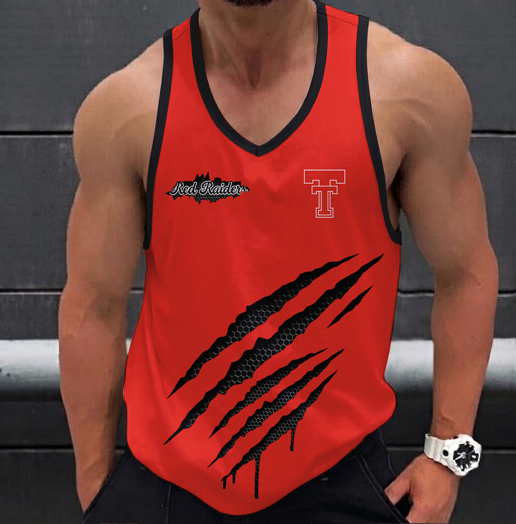 VIRAL EDITION - NEW CUSTOMIZED NCAA CWS20 TRR TEXAS TECH RED RAIDERS UNISEX TANK TOP