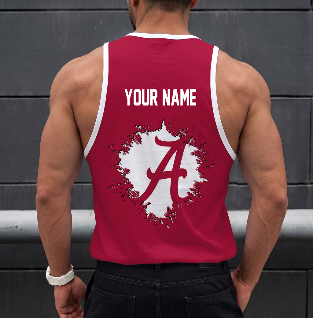 VIRAL EDITION - NEW CUSTOMIZED NCAA CWS21 ABC ALABAMA CRIMSON TIDE UNISEX TANK TOP