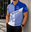 EXCLUSIVE  EDITION - NEW CUSTOMIZED NCAA MAM22 KEW KENTUCKY WILDCATS POLO SHIRT
