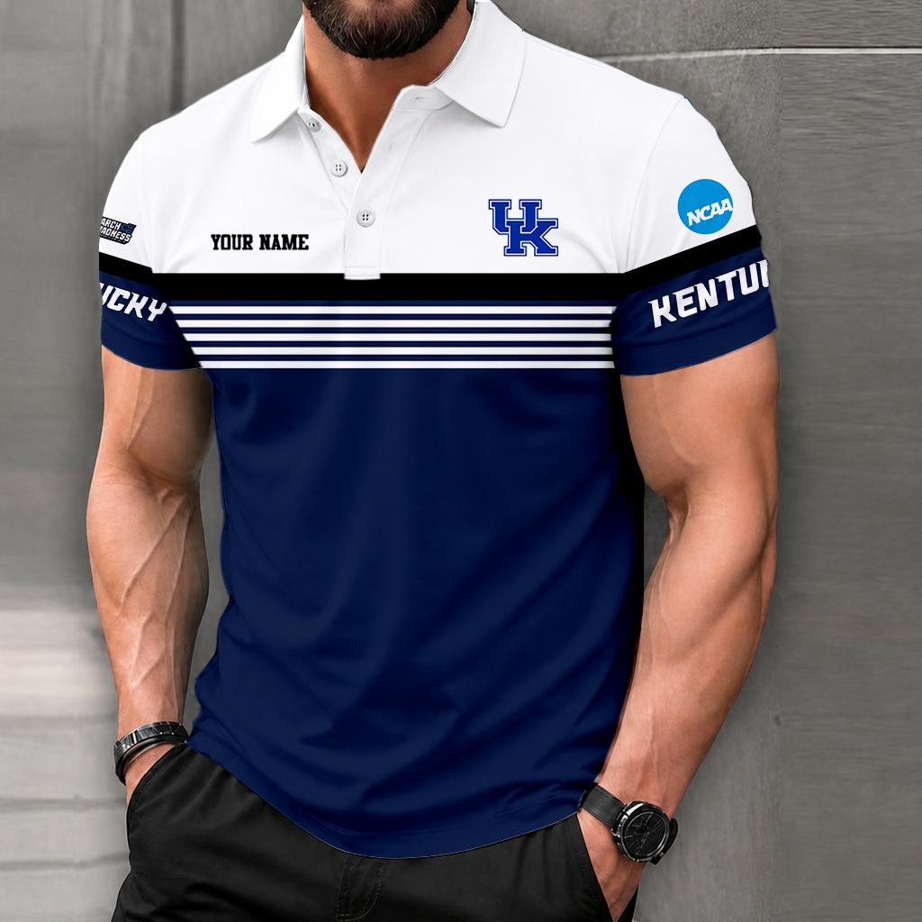 SPECIAL EDITION - NEW CUSTOMIZED NCAA MAM22 KEW KENTUCKY WILDCATS POLO SHIRT