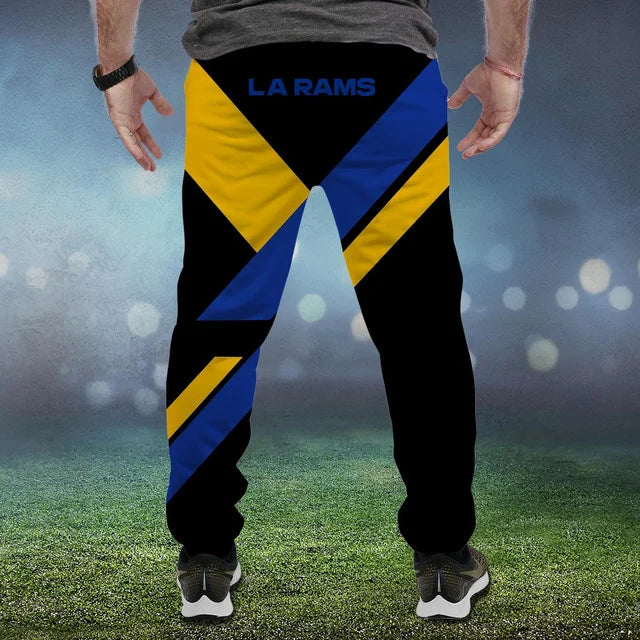 HOT DEAL - NEW CUSTOMIZED NFL22 LAR LOS ANGELES RAMS SWEATPANTS