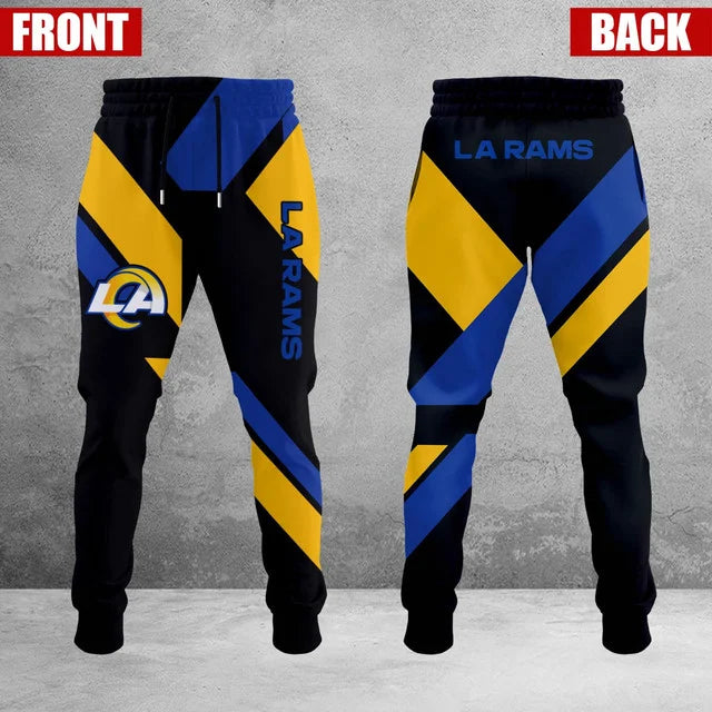 HOT DEAL - NEW CUSTOMIZED NFL22 LAR LOS ANGELES RAMS SWEATPANTS