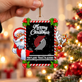 VIRAL EDITION - NEW CUSTOMIZED NBA22 PTB PORTLAND TRAIL BLAZERS CHRISTMAS ACRYLIC ORNAMENT
