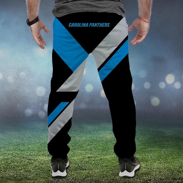 HOT DEAL - NEW CUSTOMIZED NFL23 CLP CAROLINA PANTHERS SWEATPANTS