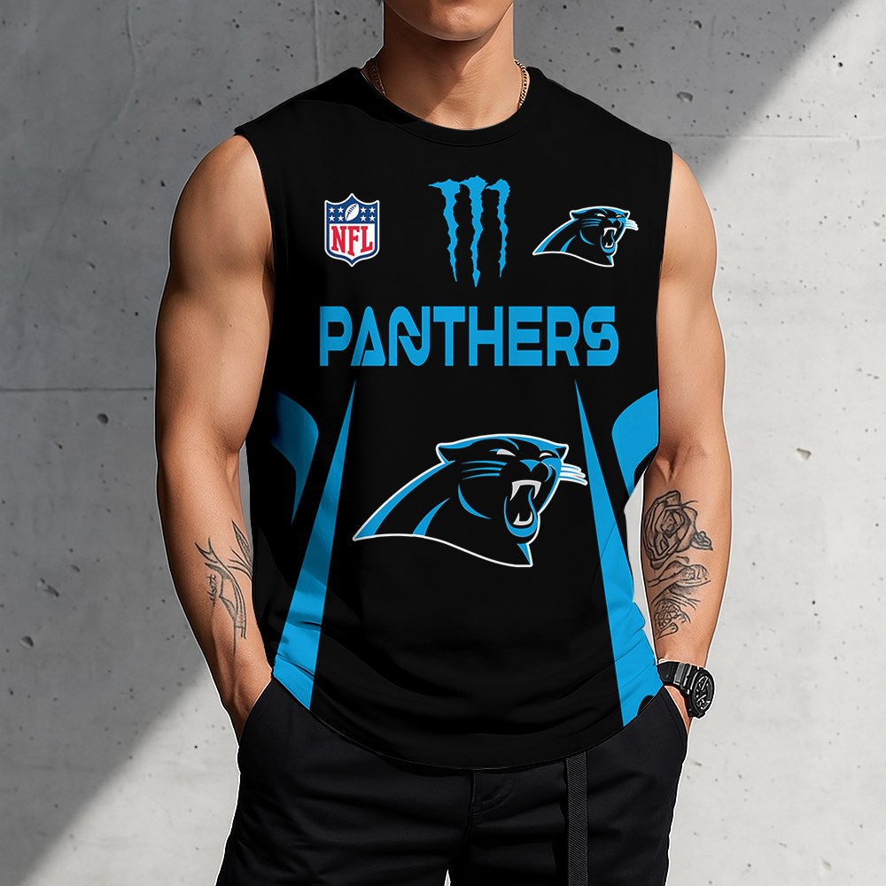 SPECIAL EDITION - NEW CUSTOMIZED NFL23 CLP CAROLINA PANTHERS MEN'S GYM SHIRT