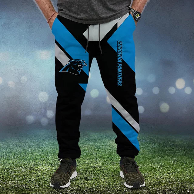 HOT DEAL - NEW CUSTOMIZED NFL23 CLP CAROLINA PANTHERS SWEATPANTS