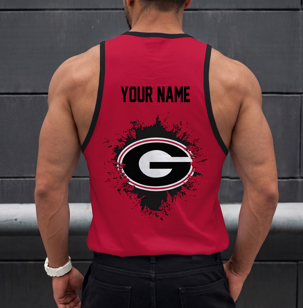 VIRAL EDITION - NEW CUSTOMIZED NCAA CWS23 GEB GEORGIA BULLDOGS UNISEX TANK TOP