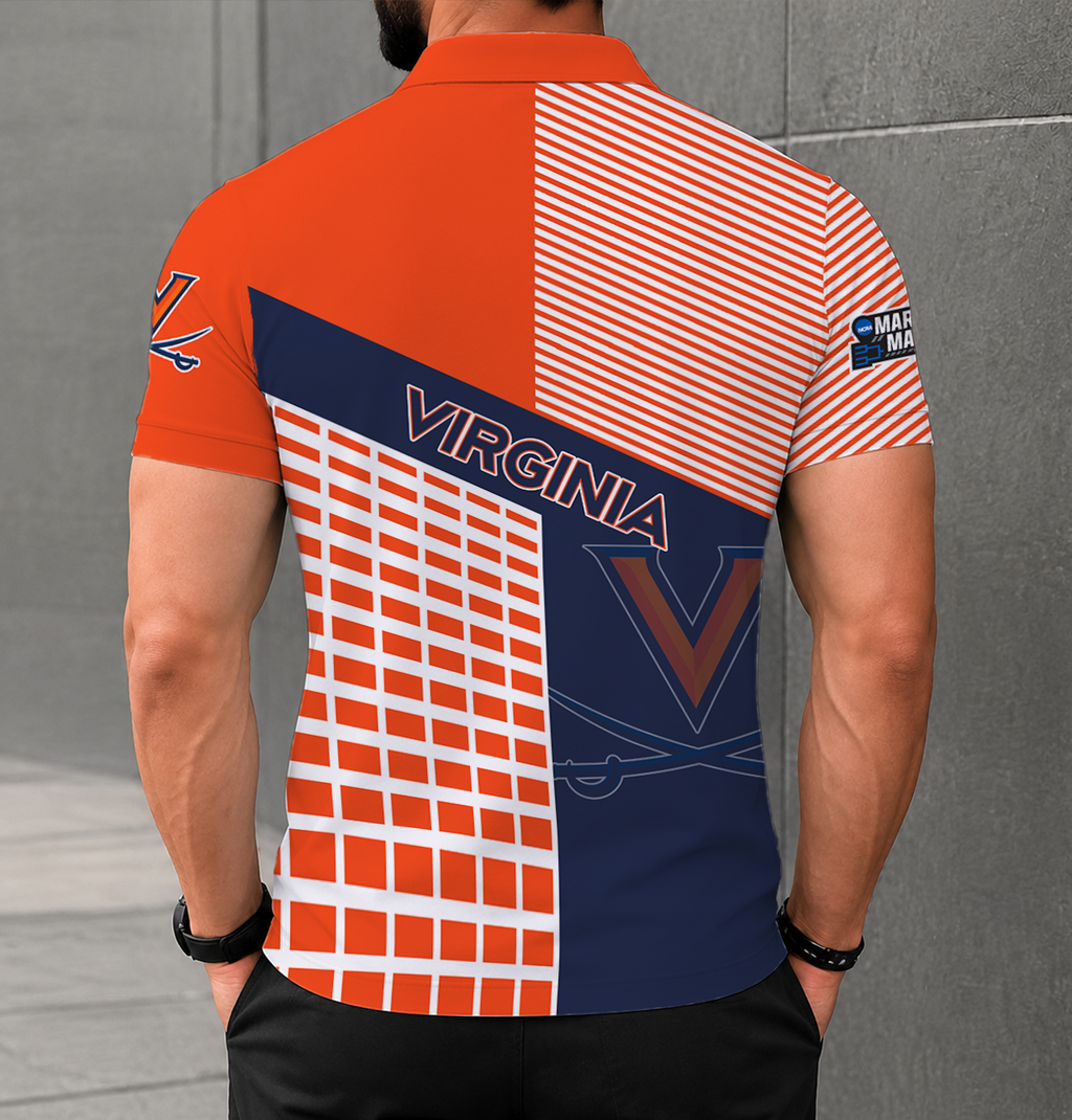 EXCLUSIVE  EDITION - NEW CUSTOMIZED NCAA MAM23 VIC VIRGINIA CAVALIERS POLO SHIRT