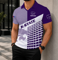 ELITE EDITION - NEW CUSTOMIZED NCAA FBS24 KSW KANSAS STATE WILDCATS POLO SHIRT