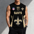 SPECIAL EDITION - NEW CUSTOMIZED NFL24 NOS NEW ORLEANS SAINTS MEN'S GYM SHIRT