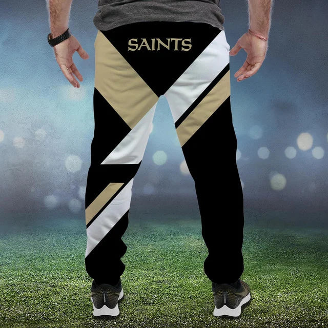 HOT DEAL - NEW CUSTOMIZED NFL24 NOS NEW ORLEANS SAINTS SWEATPANTS