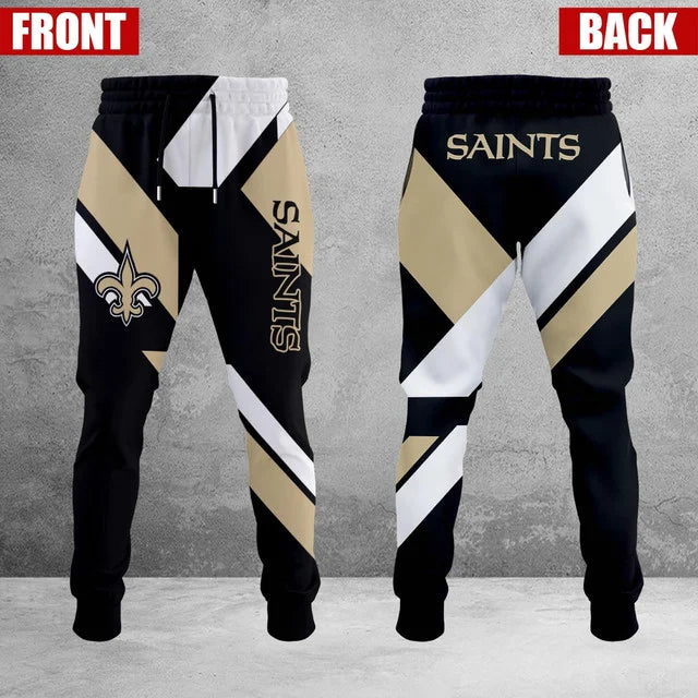 HOT DEAL - NEW CUSTOMIZED NFL24 NOS NEW ORLEANS SAINTS SWEATPANTS