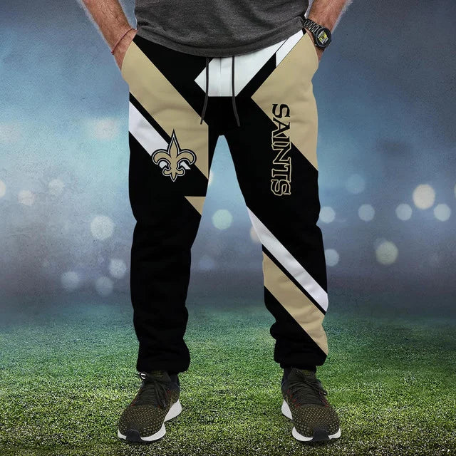 HOT DEAL - NEW CUSTOMIZED NFL24 NOS NEW ORLEANS SAINTS SWEATPANTS