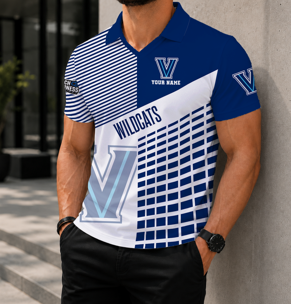 EXCLUSIVE  EDITION - NEW CUSTOMIZED NCAA MAM24 VIW VILLANOVA WILDCATS POLO SHIRT