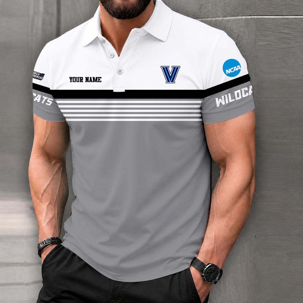 SPECIAL EDITION - NEW CUSTOMIZED NCAA MAM24 VIW VILLANOVA WILDCATS POLO SHIRT