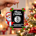VIRAL EDITION - NEW CUSTOMIZED NBA25 BNE BROOKLYN NETS CHRISTMAS ACRYLIC ORNAMENT