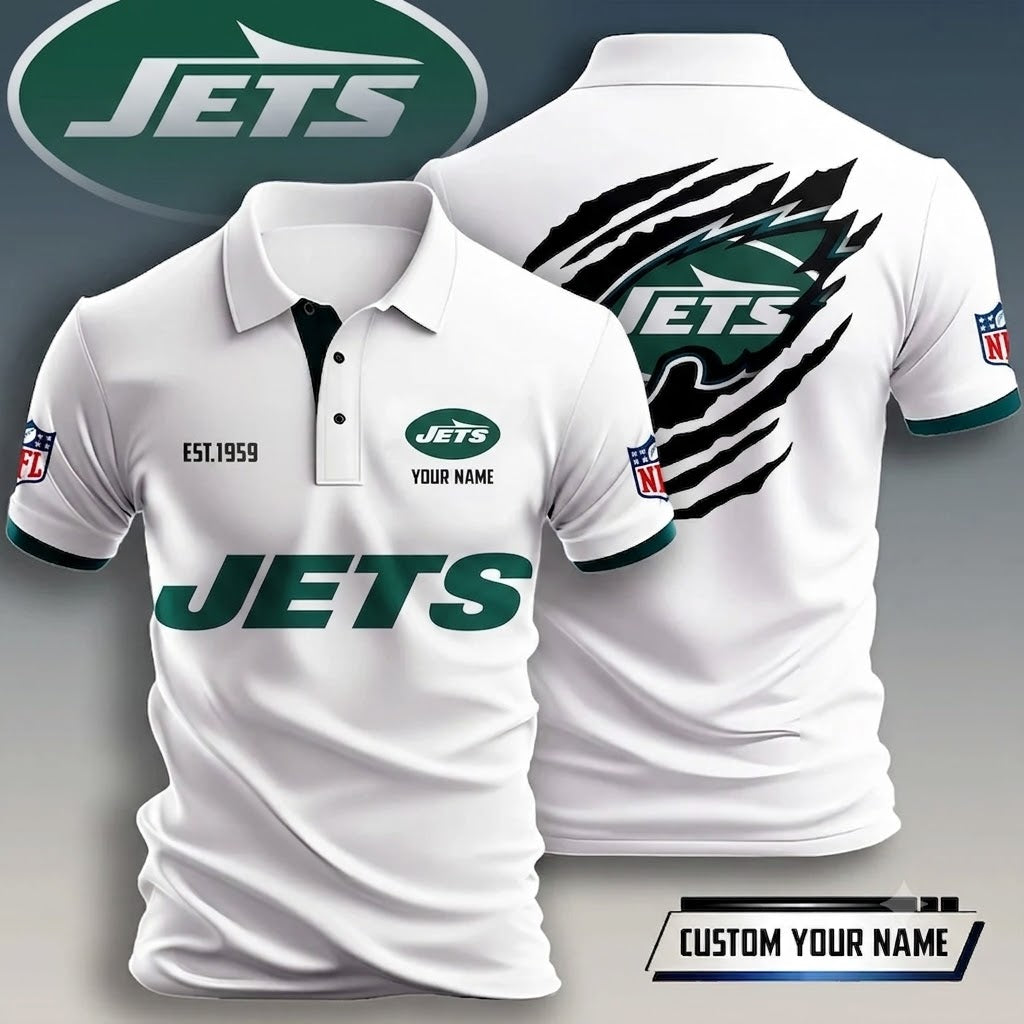 VIRAL EDITION - NEW CUSTOMIZED NFL25 NYJ NEW YORK JETS T-SHIRT, POLO SHIRT, ZIP POLO SHIRT, HOODIE, ZIP HOODIE & SWEATSHIRT