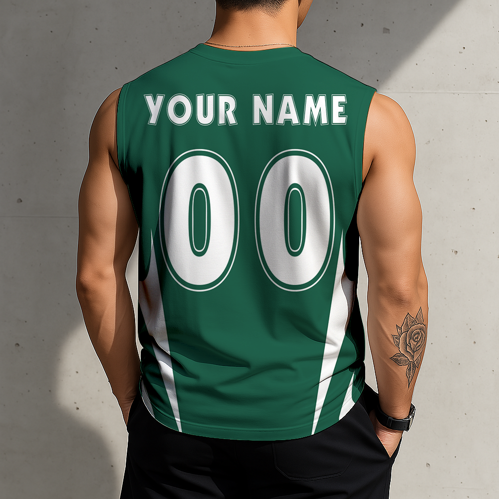 SPECIAL EDITION - NEW CUSTOMIZED NFL25 NYJ NEW YORK JETS MEN'S GYM SHIRT