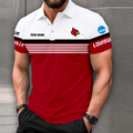 SPECIAL EDITION - NEW CUSTOMIZED NCAA MAM25 ULC LOUISVILLE CARDINALS POLO SHIRT