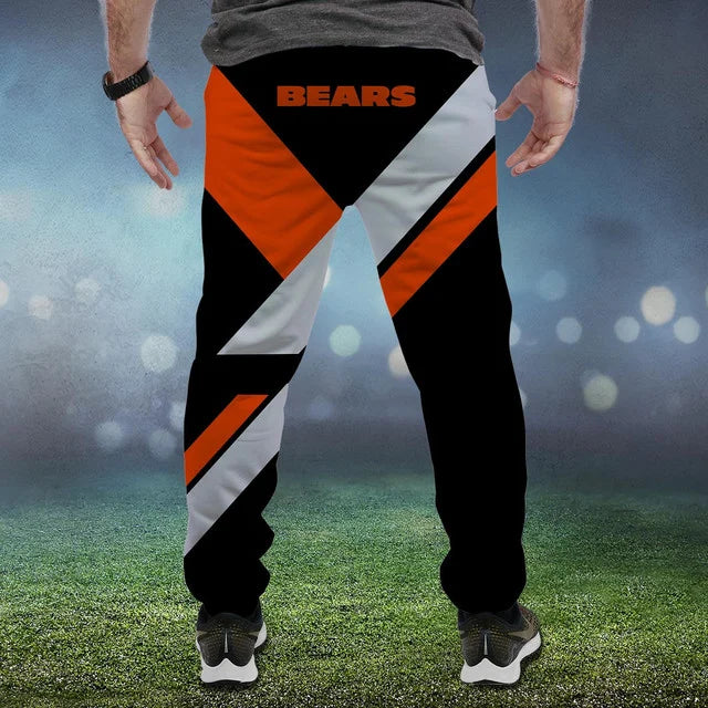 HOT DEAL - NEW CUSTOMIZED NFL26 CCB CHICAGO BEARS SWEATPANTS