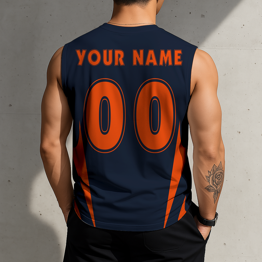 SPECIAL EDITION - NEW CUSTOMIZED NFL26 CCB CHICAGO BEARS MEN'S GYM SHIRT