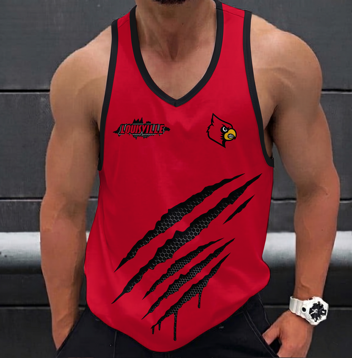 VIRAL EDITION - NEW CUSTOMIZED NCAA CWS26 ULC LOUISVILLE CARDINALS UNISEX TANK TOP