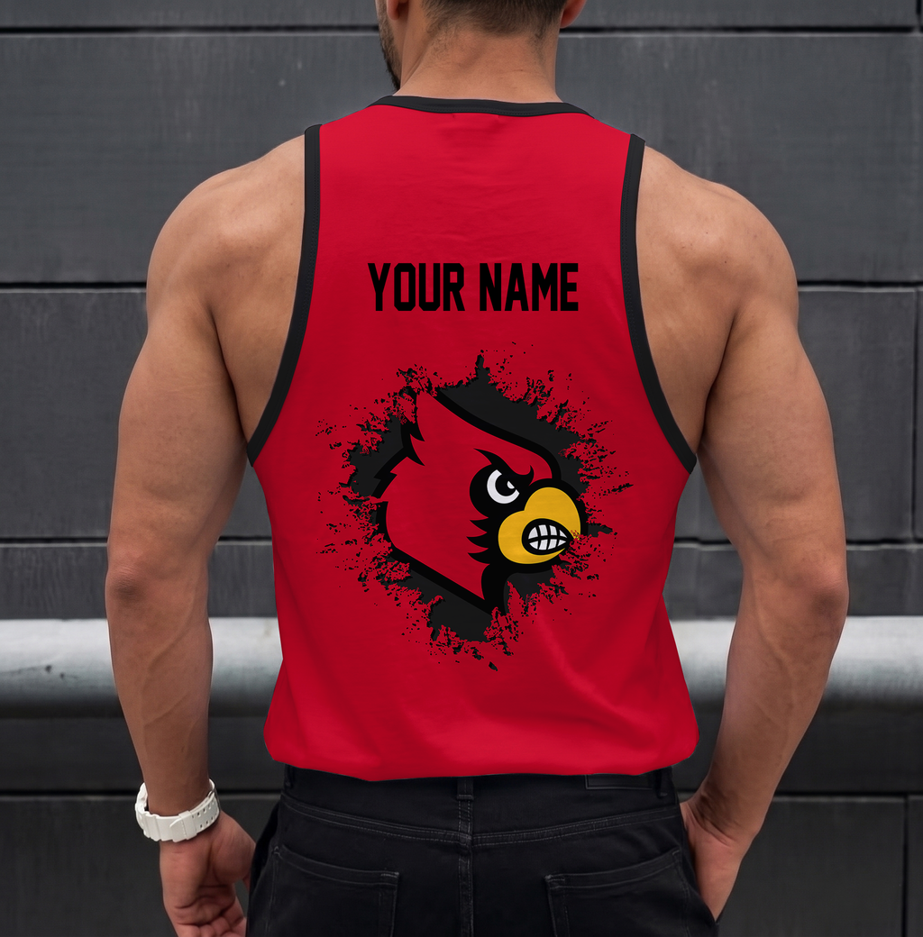 VIRAL EDITION - NEW CUSTOMIZED NCAA CWS26 ULC LOUISVILLE CARDINALS UNISEX TANK TOP