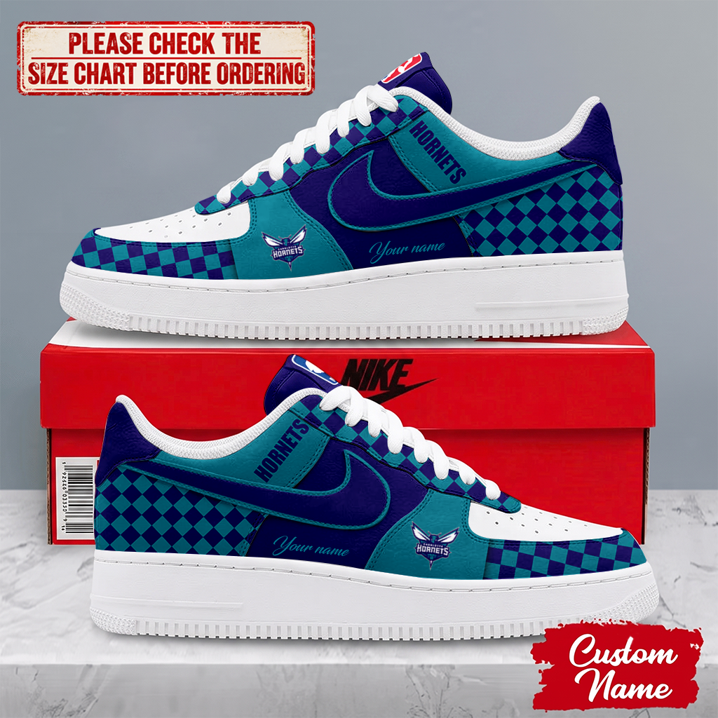 ELITE EDITION - NEW CUSTOMIZED NBA27 CHO CHARLOTTE HORNETS AF1 SNEAKERS
