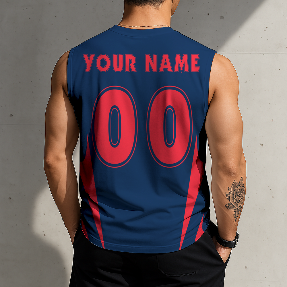 SPECIAL EDITION - NEW CUSTOMIZED NFL27 NEP NEW ENGLAND PATRIOTS MEN'S GYM SHIRT