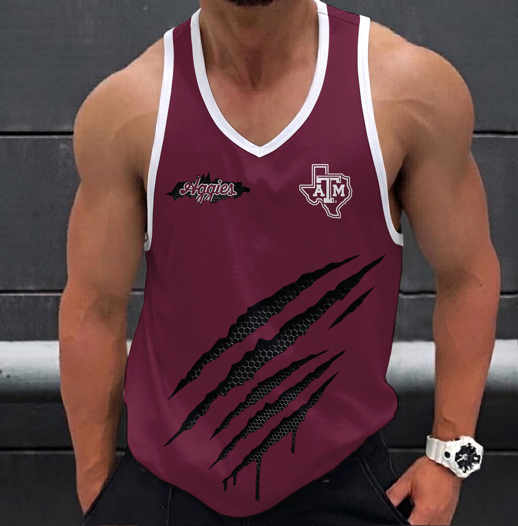 VIRAL EDITION - NEW CUSTOMIZED NCAA CWS27 TAA TEXAS A&M AGGIES UNISEX TANK TOP