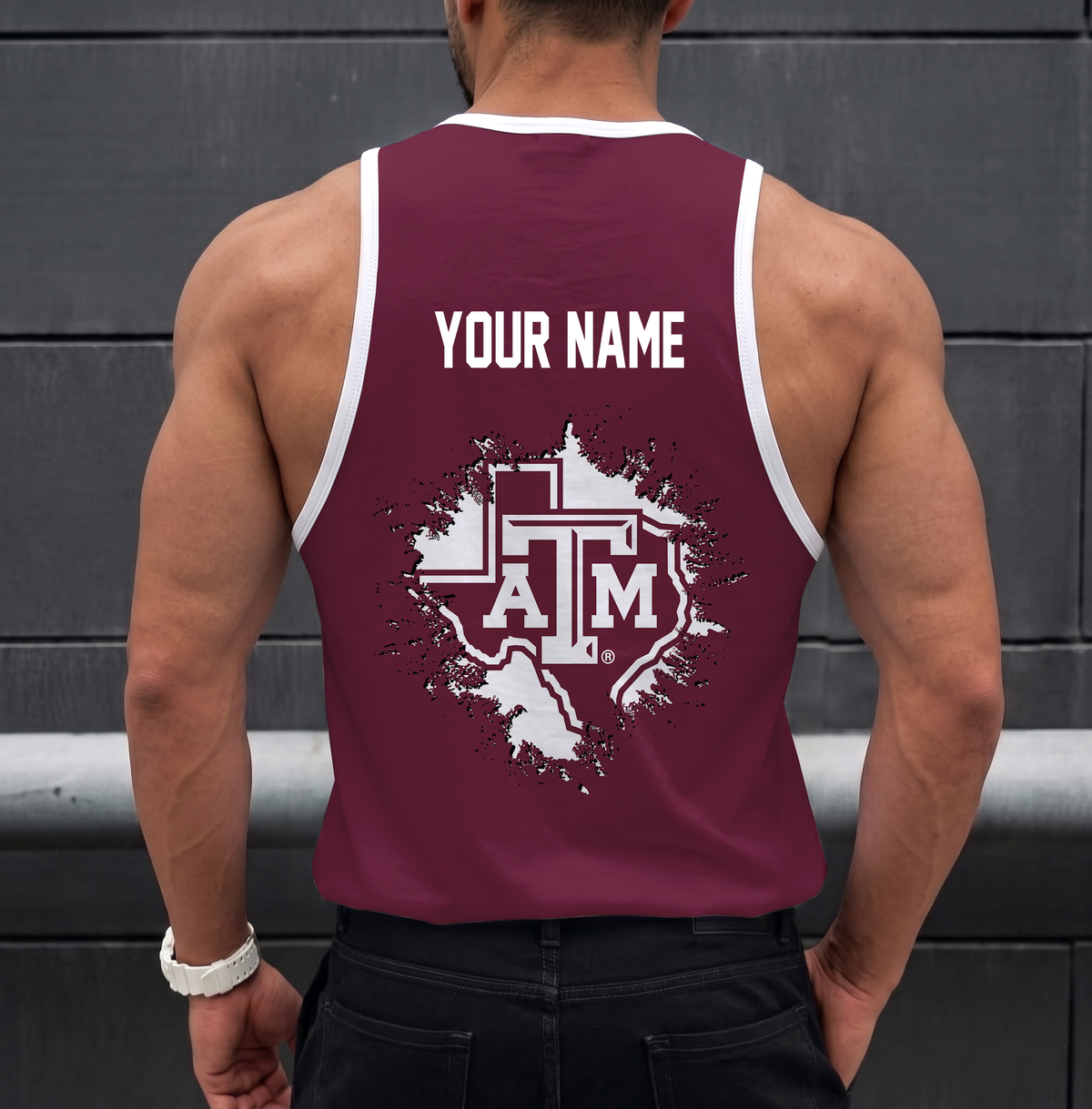 VIRAL EDITION - NEW CUSTOMIZED NCAA CWS27 TAA TEXAS A&M AGGIES UNISEX TANK TOP