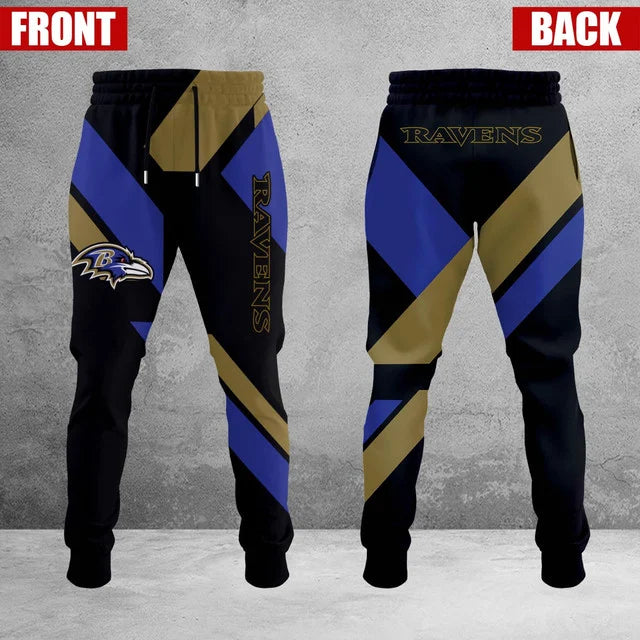 HOT DEAL - NEW CUSTOMIZED NFL28 BTR BALTIMORE RAVENS SWEATPANTS