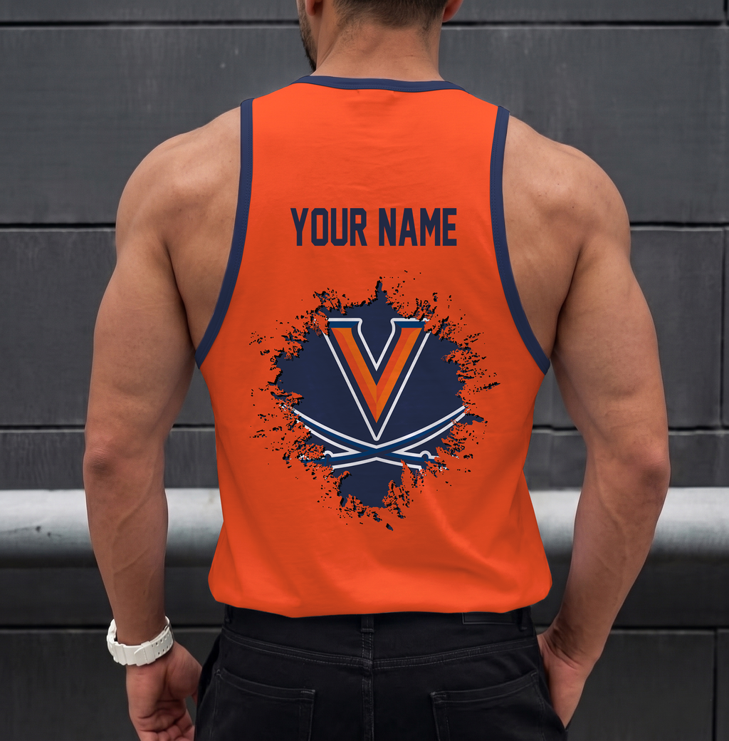 VIRAL EDITION - NEW CUSTOMIZED NCAA CWS28 VIC VIRGINIA CAVALIERS UNISEX TANK TOP