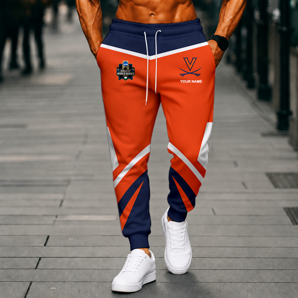 VIRAL EDITION - NEW CUSTOMIZED NCAA CWS28 VIC VIRGINIA CAVALIERS SWEATPANTS