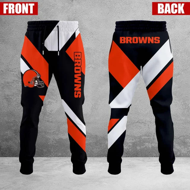 HOT DEAL - NEW CUSTOMIZED NFL29 CLB CLEVELAND BROWNS SWEATPANTS