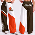VIRAL EDITION - NEW CUSTOMIZED NFL29 CLB CLEVELAND BROWNS WOMEN'S WIDE LEG PANTS
