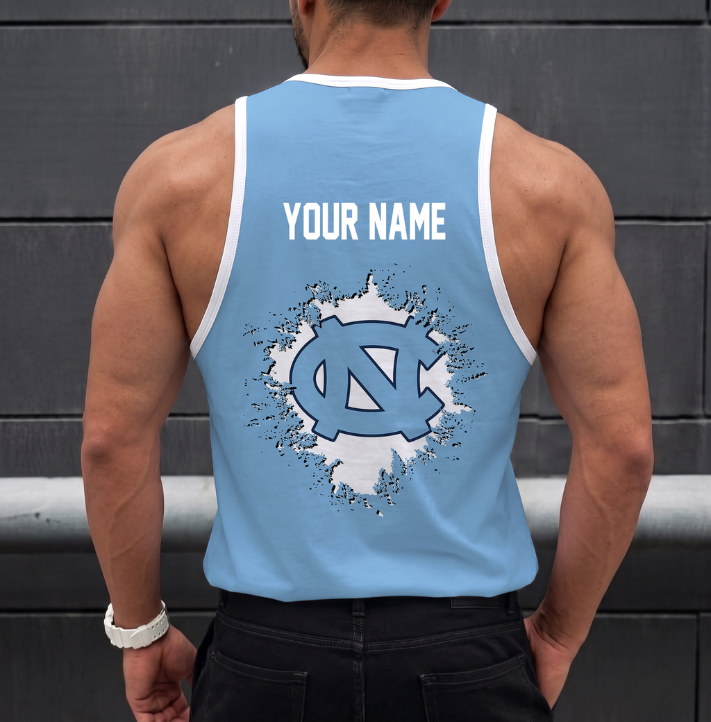 VIRAL EDITION - NEW CUSTOMIZED NCAA CWS29 NTH NORTH CAROLINA TAR HEELS UNISEX TANK TOP