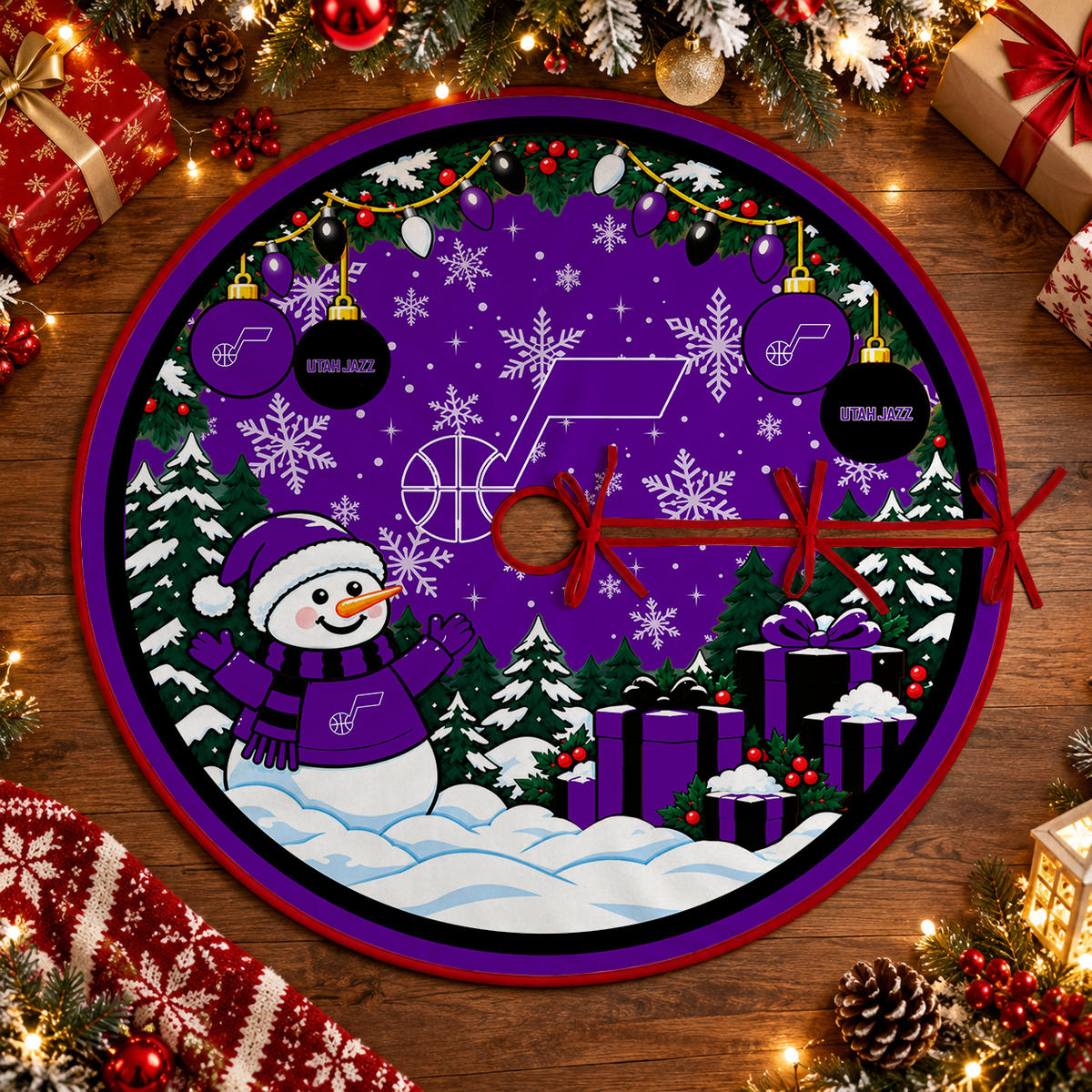 [FAN FAVORITE] NEW CUSTOMIZED NBA29 UJZ UTAH JAZZ CHRISTMAS TREE SKIRT