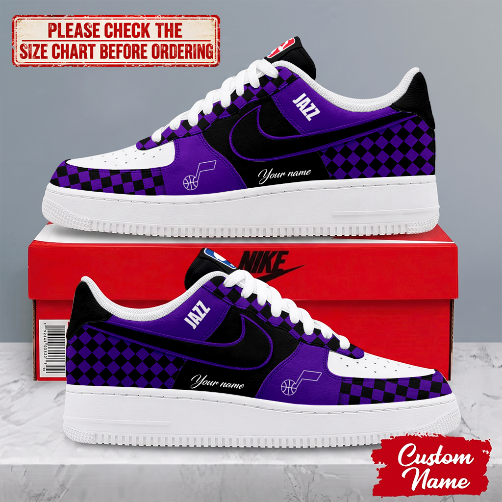 ELITE EDITION - NEW CUSTOMIZED NBA29 UJZ UTAH JAZZ AF1 SNEAKERS