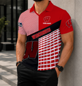 EXCLUSIVE  EDITION - NEW CUSTOMIZED NCAA MAM29 WSB WISCONSIN BADGERS POLO SHIRT